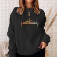 Mannheim Skyline Heartbeat Retrointage Style Sweatshirt Geschenke für Sie