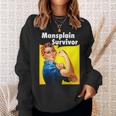 Mansplain Survivor Mansplaining Feminism Felpa Regalos para ella
