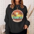 Maroc Beach Cool Retro Surf Souvenir Cadeau Sweater e Cadeaux pour elle