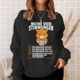 Meineier Stimmungen Cat Sarcasm Slogan Sweatshirt Geschenke für Sie