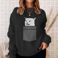 Meme Cat In Bag Sweatshirt Geschenke für Sie