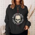 Memento Mori Lettering Skull Sweatshirt Geschenke für Sie