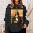 Mona Lisa Ama Rugby Divertente Rugby Fan Felpa Regalos para ella