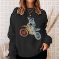 Motocross Retro Styleintage Felpa Regalos para ella