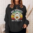 No Diggity Bout To Bag It Up Cute Ghost Halloween Sweatshirt Gifts for Her