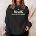 Novak The Man The Mith The Legend Boys Name Divertente Felpa Regalos para ella