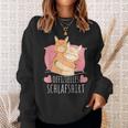 Offizielles Schlaf Nachthemd Schlafanzug Alpaca Lama Sweatshirt Geschenke für Sie