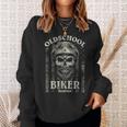 Old School Biker Forever I Motorcycle Bike Skull Biker Sweatshirt Geschenke für Sie