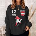 Österreich Fan Em Spieler Ball Nummer 12 Sweatshirt Geschenke für Sie