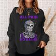 All Pain No Gains Fitness Sollevamento Pesi Bodybuilding Palestra Felpa Regalos para ella