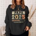 Papa 2025 Futuro Papá Futuro Padre Camisa de entrenamiento Regalos para ella