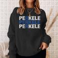 Perkele Finnish Flag Finland Suomi Distressed Sweatshirt Geschenke für Sie