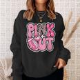 Pink Out Football Team Breast Cancer Awareness Month Sweatshirt Gifts for Her