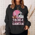 Pink Out Tackle Breast Cancer Awareness American Football Sweatshirt Gifts for Her