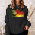 Portugal Deutschland Fusion Football Sport Competition Friends Sweatshirt Geschenke für Sie