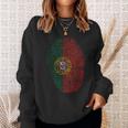 Portugal Flag Fingerprint Sweatshirt Geschenke für Sie