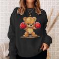 Pretty Teddy Bear Costume For Boxing Lovers Sweatshirt Gifts for Her