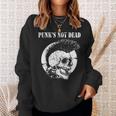 Punk's Not Dead Concerto Punk Rock Cranio Regalo Felpa Regalos para ella
