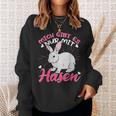 Rabbit Mich Gibt Es Nur Mit Hasen Sweatshirt Geschenke für Sie