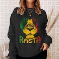 Rasta Lion Lionhead Reggae Rastafari Jamaica Sweatshirt Geschenke für Sie