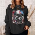 Redneck Raccoon Mullet White Trash Party Attire 4Th July Sweatshirt Gifts for Her