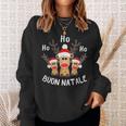 Renna Di Natale Buon Natale Ho Ho Ho Alce Divertente Felpa Regalos para ella