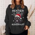 Rentier War Ausverkauft Lustiges Katzen Weihnachts Sweatshirt Geschenke für Sie