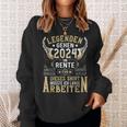 Rentner Eine Legende Geht In Rente 2024 Retirement Sweatshirt Geschenke für Sie