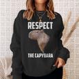 Respect The Capybara Capibara Rodent Animal Humor Felpa Regalos para ella