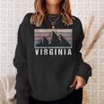 Retrointageirginia Usa Für Damen Sweatshirt Geschenke für Sie