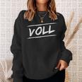 Rotzeoll Partnerlook Saufen Hacke Dicht Party Slogan Sweatshirt Geschenke für Sie