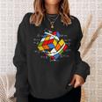 Rubik's Cube Magic Cube Retro Rubiintage Nerd Sweatshirt Geschenke für Sie