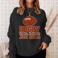 Rugby No Pads No Helmets Just Balls Felpa Regalos para ella
