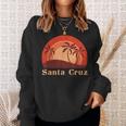 Santa Cruz Ca California 70S 80S Retrointage Sweatshirt Geschenke für Sie