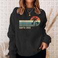 Santa Cruz Ca California Retro Surfing Sweatshirt Geschenke für Sie