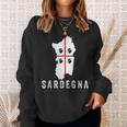 Sardegna Sardinien Karte Flagge Urlaub Italien Sweatshirt Geschenke für Sie