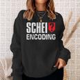 Schei Encoding Christmas Itler Nerd Sweatshirt Geschenke für Sie