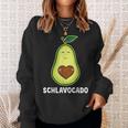 Schlavocado Avocado Pyjamas Sleep Outfit Pyjamas Heart Sweatshirt Geschenke für Sie