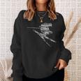 Ski Driver Silhouette Drawn Sweatshirt Geschenke für Sie