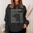 Sonographer Nutrition Divertente Ultrasuono Tech Regalo Felpa Regalos para ella