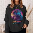 Synthwave Polish Beaver Meme Bober Kurwa Ja Pierdole Bobr Sweatshirt Geschenke für Sie