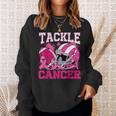 Tackle Breast Cancer Football Pink Breast Cancer Awareness Sweatshirt Gifts for Her