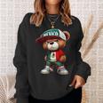 Teddy Bear Mexican Flag Mexico Sweatshirt Gifts for Her