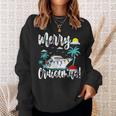 Tropical Heartbeat Christmas Cruise Merry Cruisemas Sweatshirt Gifts for Her