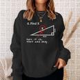 Trova X Qui È Stato Facile Insegnante Di Matematica Felpa Regalos para ella