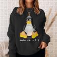 Tux Linux Penguin Sudo Rm -Rf Computer Science Sweatshirt Geschenke für Sie