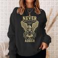 Never Underestimate The Power Of Adger Personalized Last Name Sweatshirt Gifts for Her