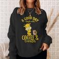 Une Bonne Journée Commence Avec Le Café Et Les Girafes Sweater e Cadeaux pour elle