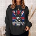 Uomo Australian Kelpie Dad Cool Uk Bandieraintage Retro Felpa Regalos para ella