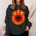 Uqk Flag Kosovo Albaner Uck Jashari Army Eagle Sweatshirt Geschenke für Sie